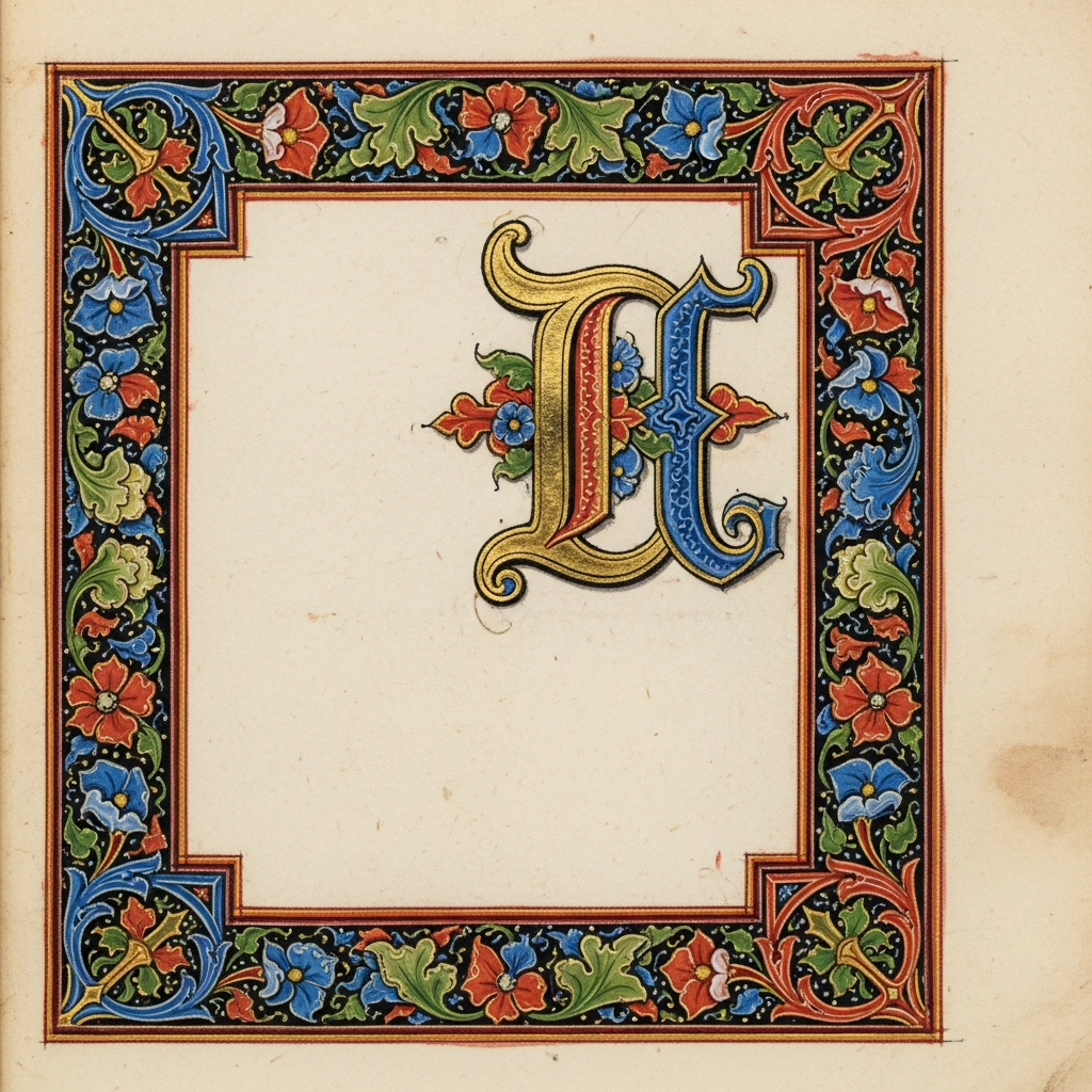 Enluminure — Lettrine Medievale