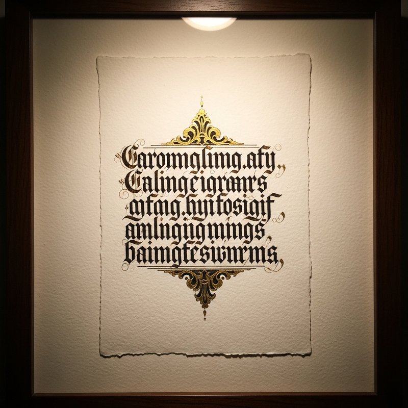 Calligraphie — Poeme de Ronsard